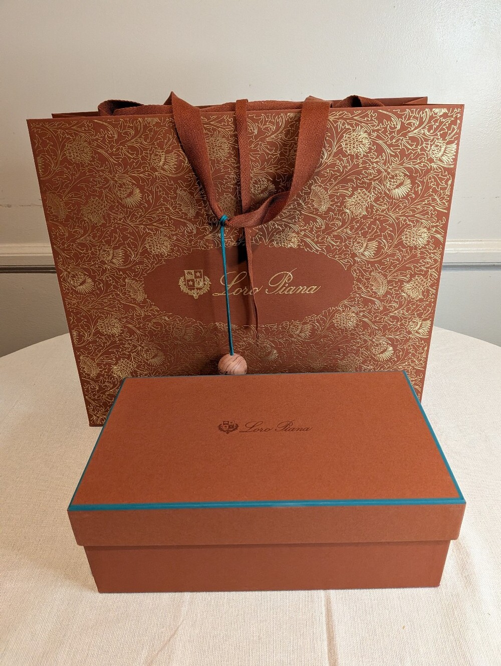 Loro Piana Shoes Box And  Shopping bag